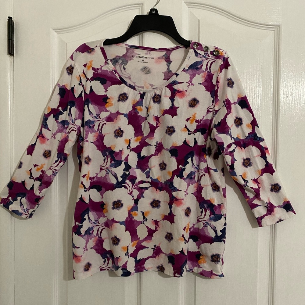 Croft & Barrow Top and Cardigan